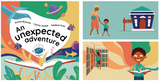 An unexpected adventure is a wordless book