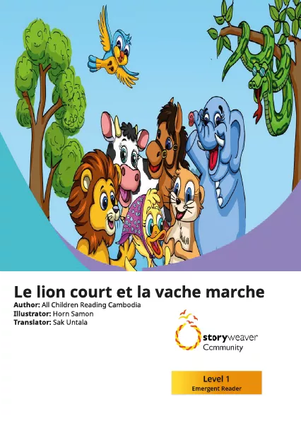 Le lion court et la vache marche Cover thumbnail - Le lion court et la vache marche