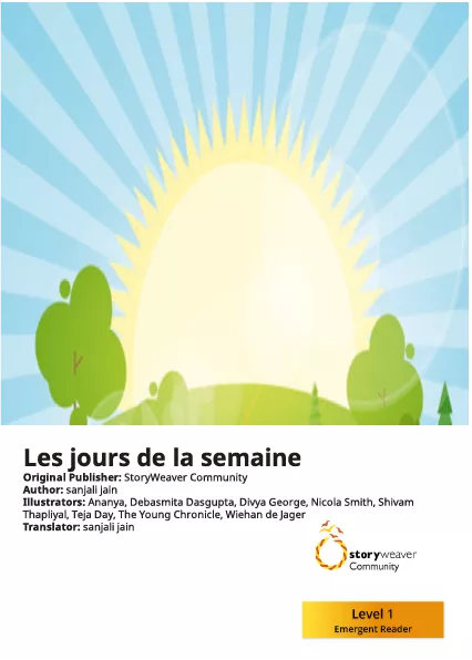Les jours de la semaine Cover thumbnail - Les jours de la semaine