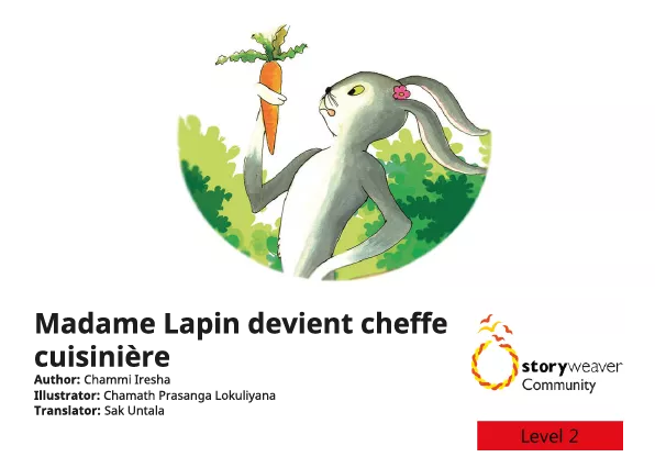 Madame Lapin devient cheffe cuisinière Cover thumbnail - Madame Lapin devient cheffe cuisinière