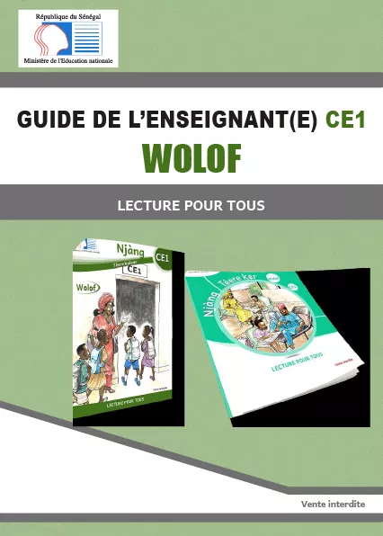 Cover thumbnail - Guide de l'enseignant(e) CE1 - Wolof