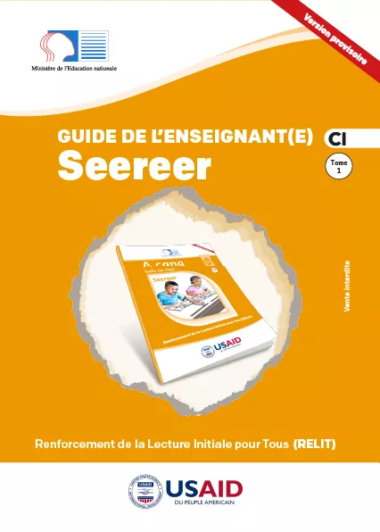 Cover thumbnail - Guide de l'enseignant(e) CI - Seereer - Tome 1