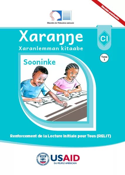 Cover thumbnail - Xaraŋŋe CI - Xaranlemman kitaabe - Sooninke - Tome 1